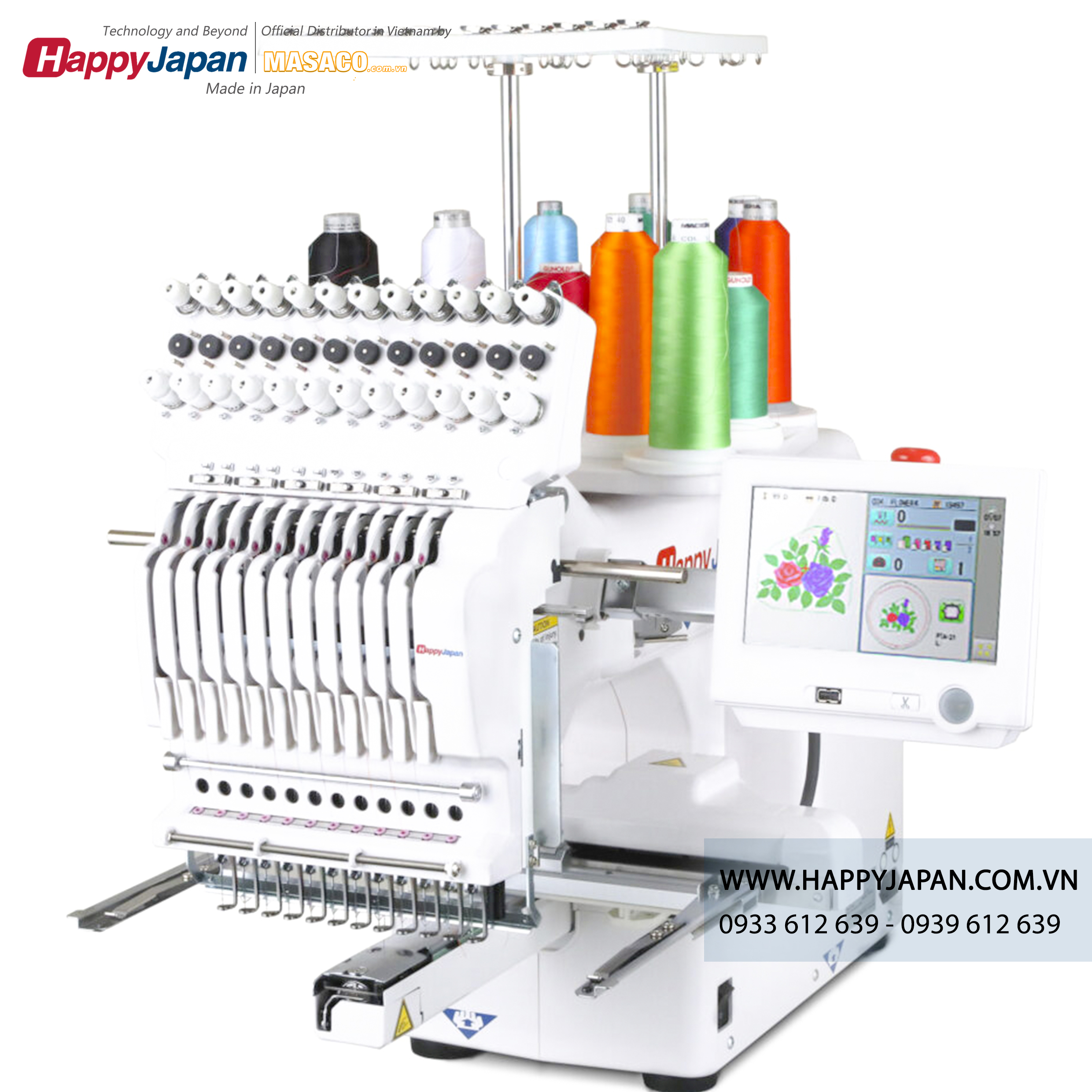 Máy thêu 12 kim 12-Needle Journey - HCS3-1201 Embroidery Machine