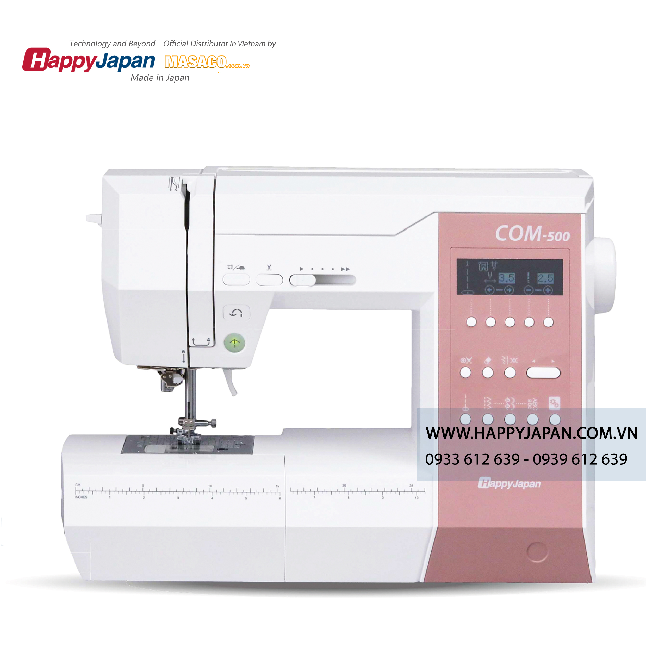 máy may thêu vi tính happyjapan COM500