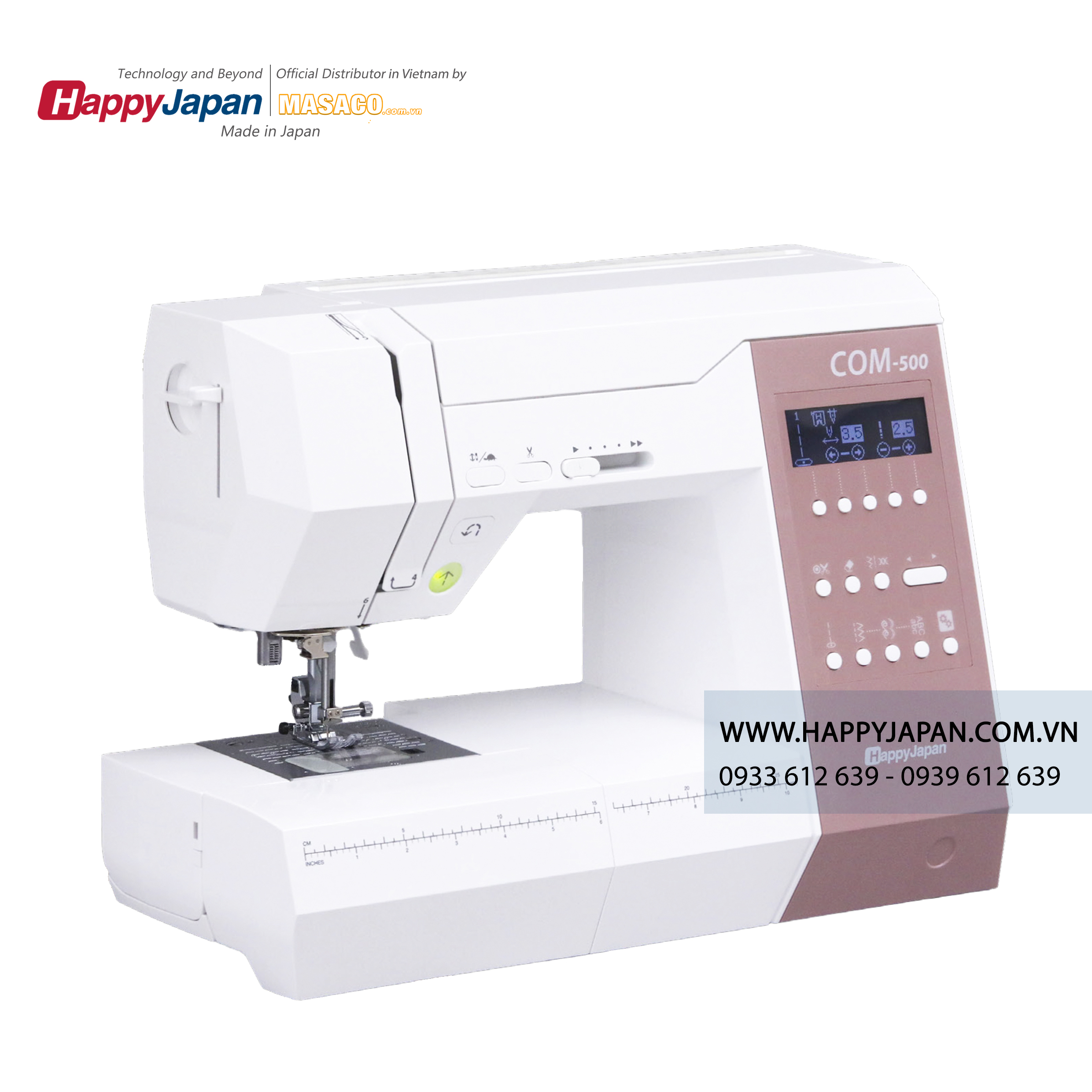 máy may thêu vi tính happyjapan COM500
