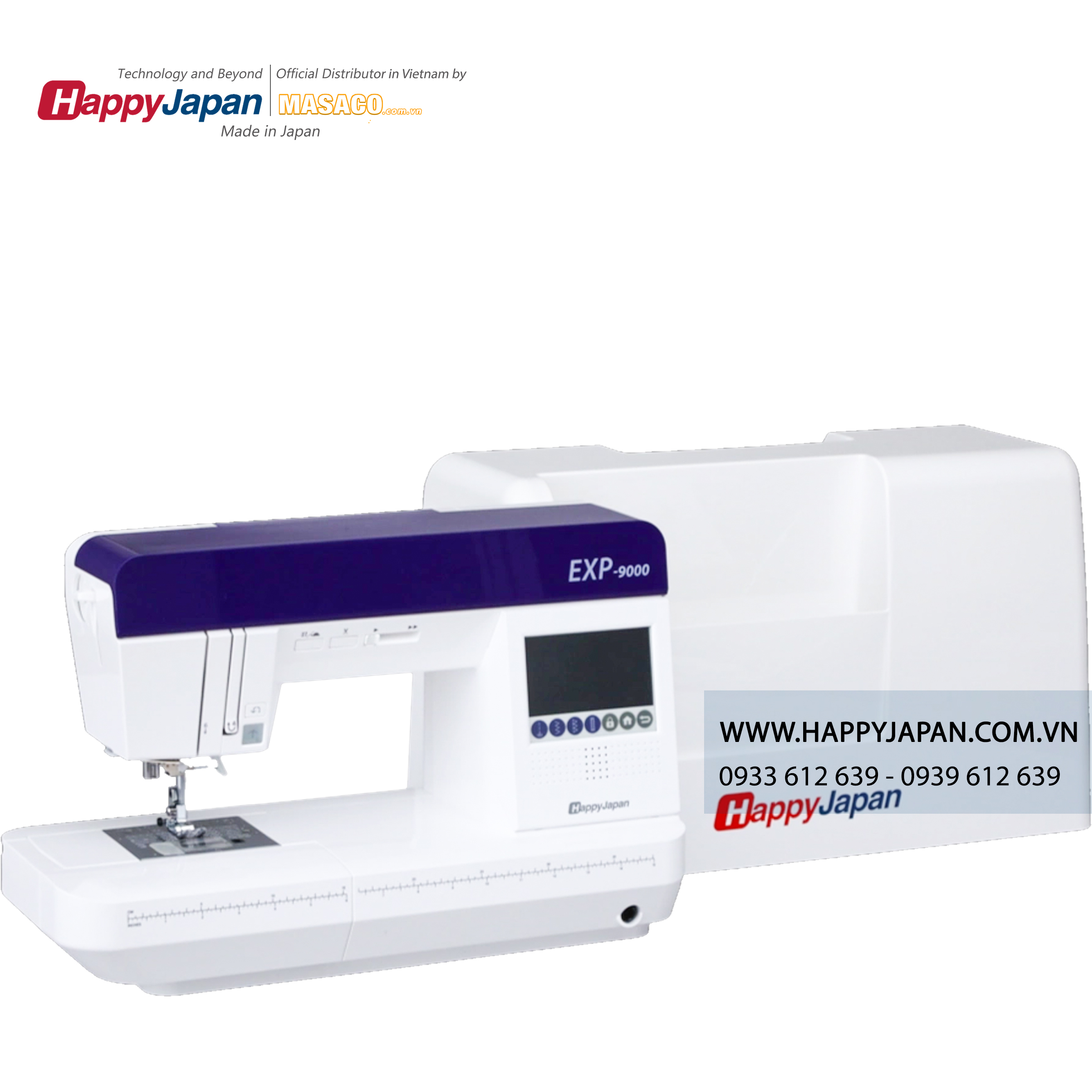 máy may thêu vi tính happyjapan EXP-9000