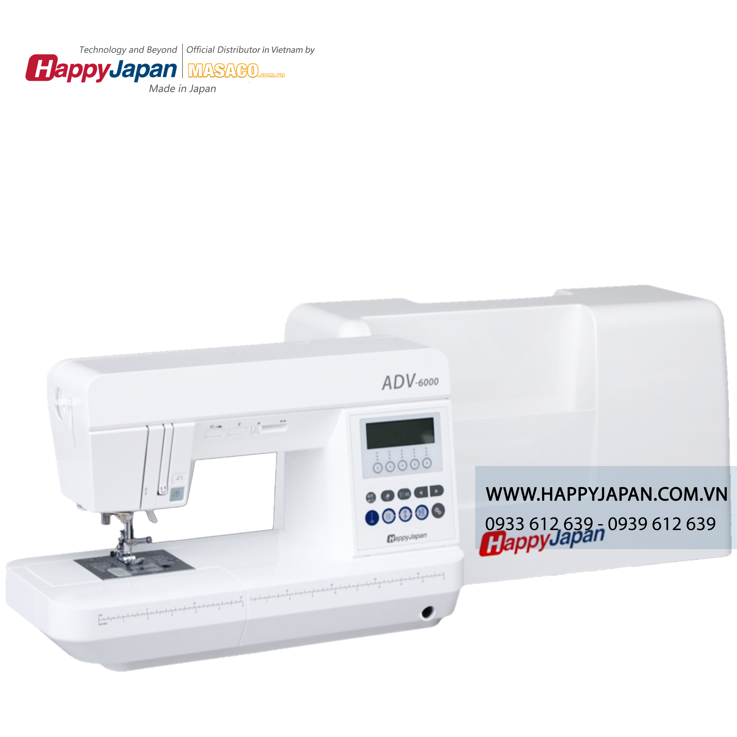máy may thêu vi tính happyjapan ADV-6000