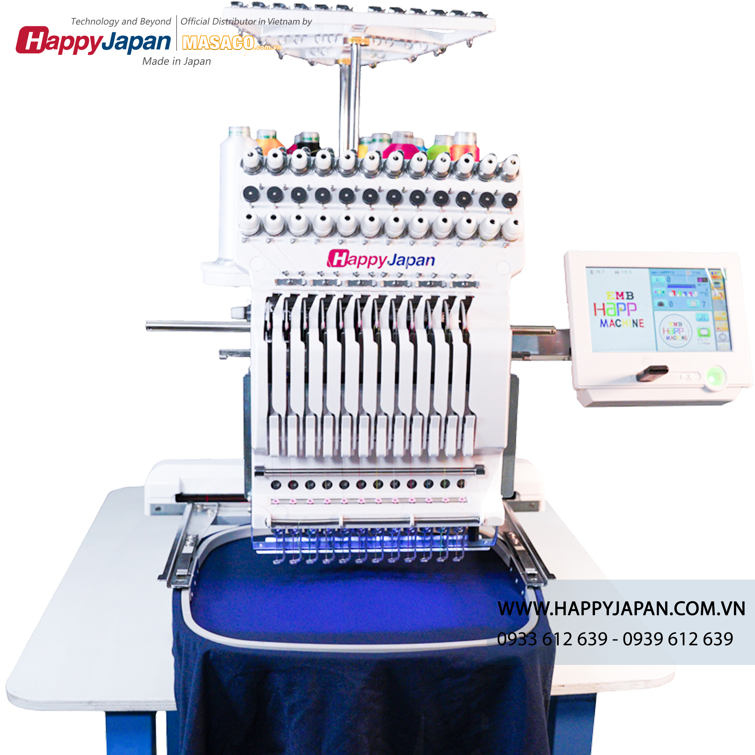 Máy thêu 12 kim 12-Needle Journey - HCS3-1201 Embroidery Machine