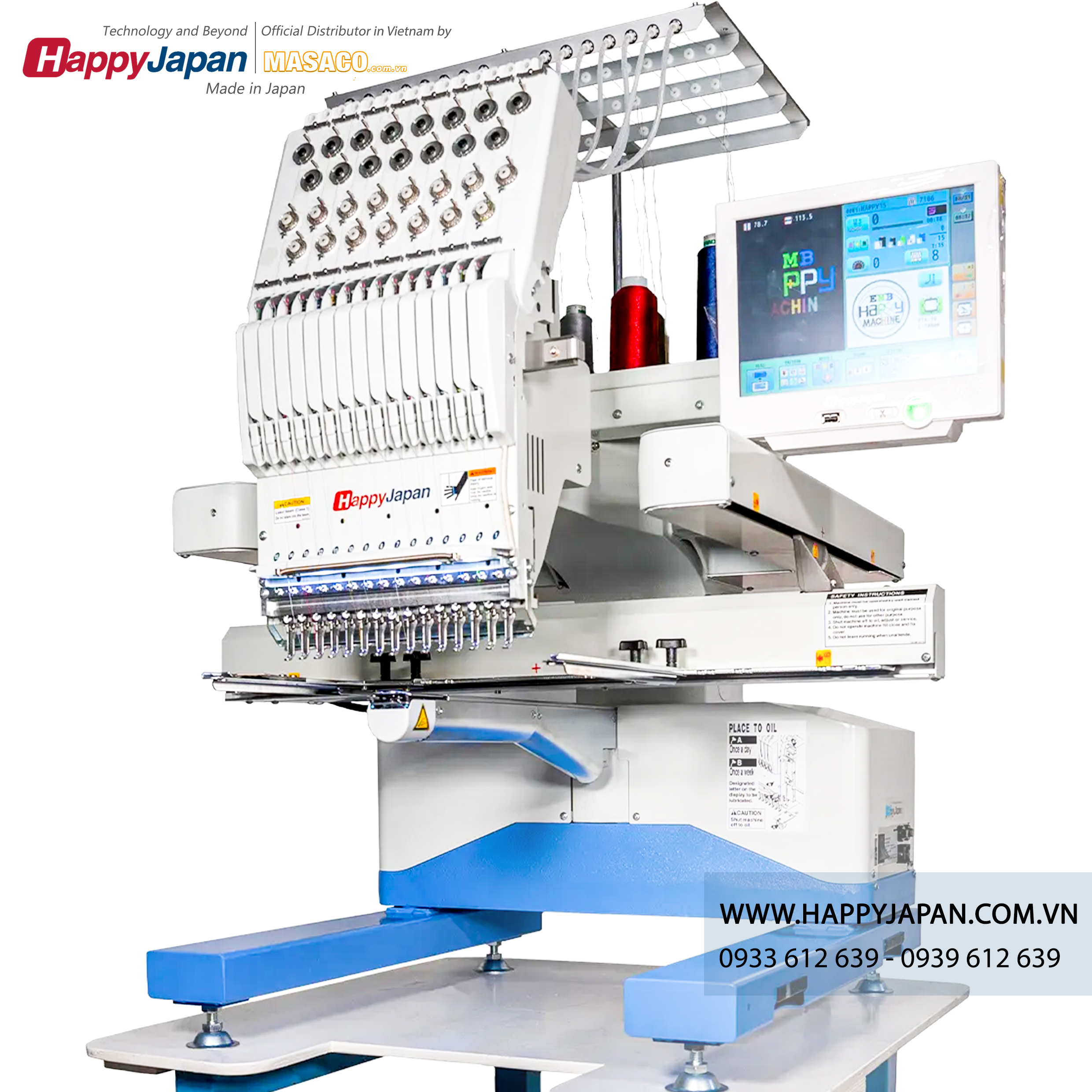 Máy thêu 15 kim 15-Needle - HCU2-1501 Embroidery Machine