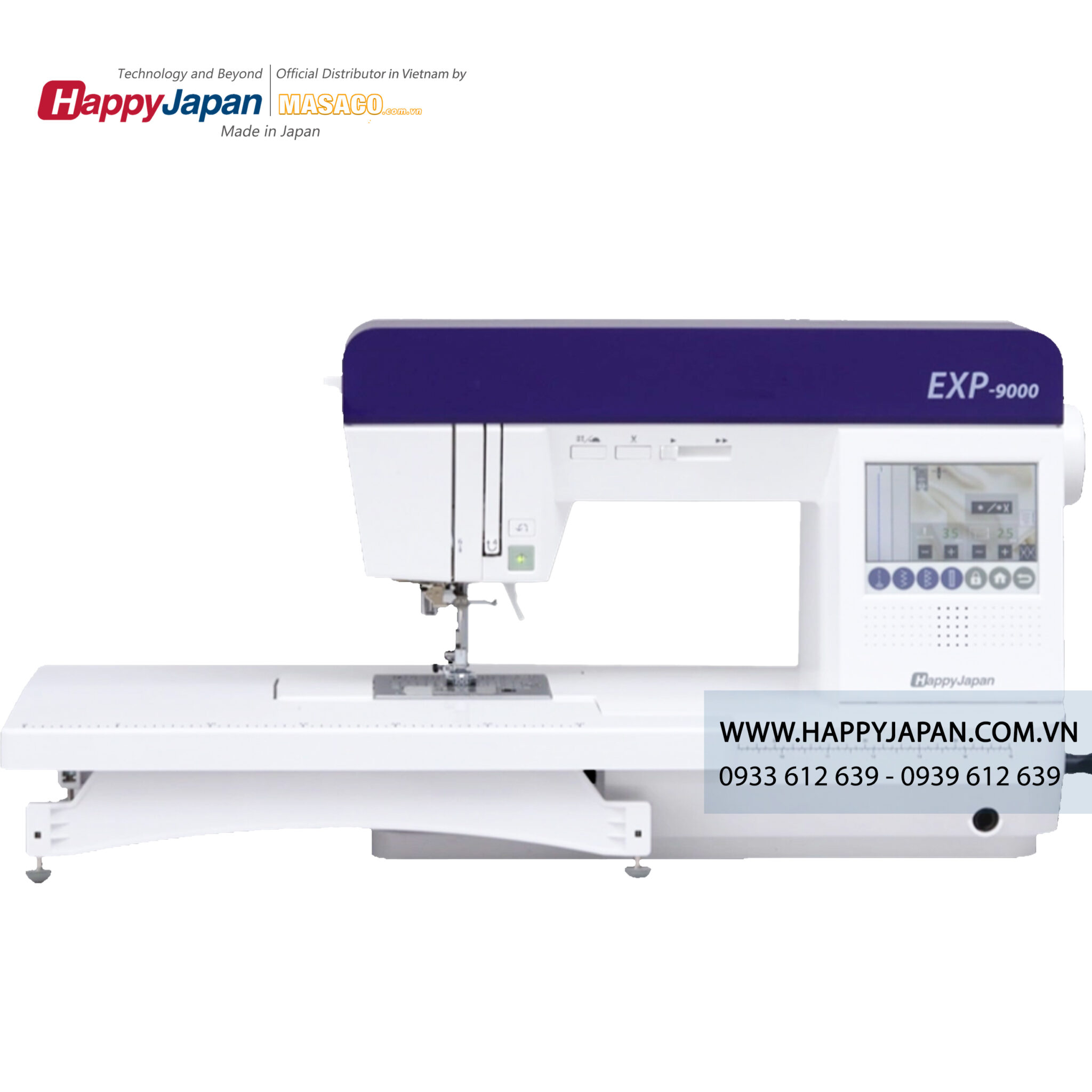 máy may thêu vi tính happyjapan EXP-9000